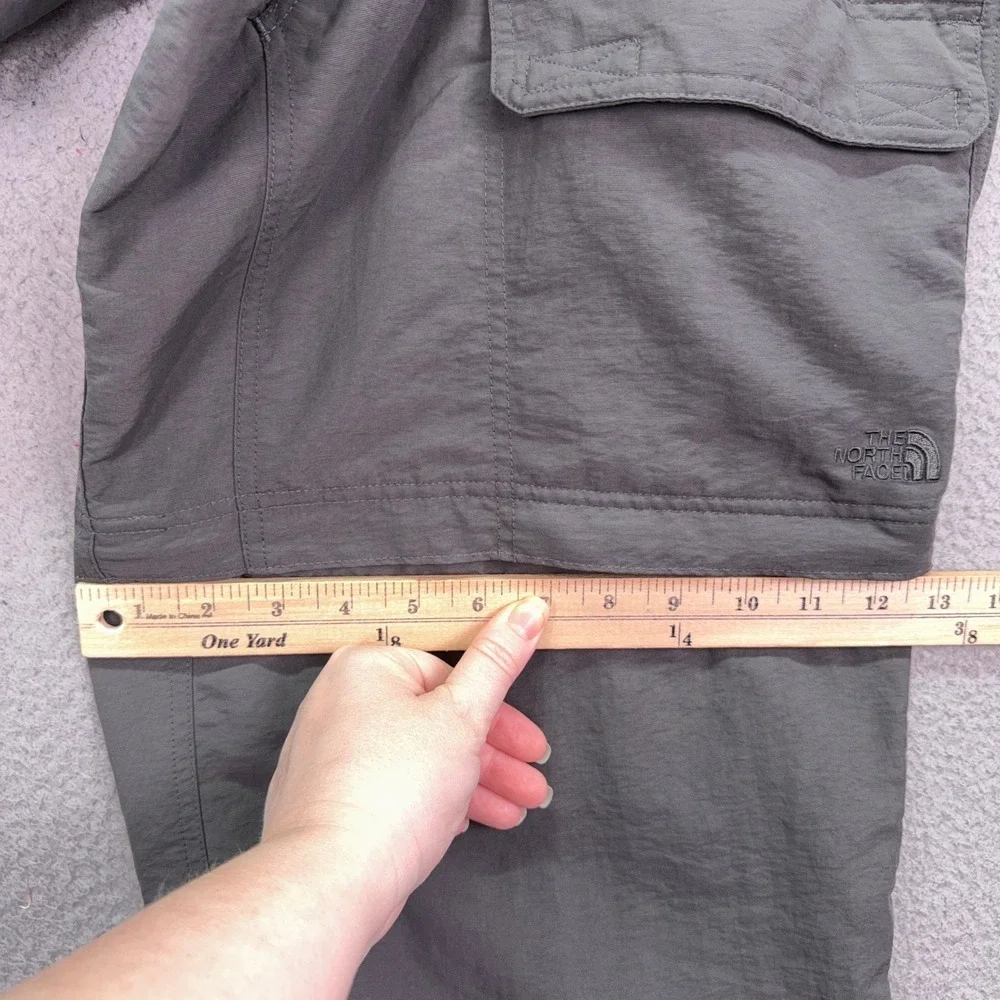 The North Face Pants Mens XL Gray Convertible Hiking Cargo Zip Off Short Outdoor